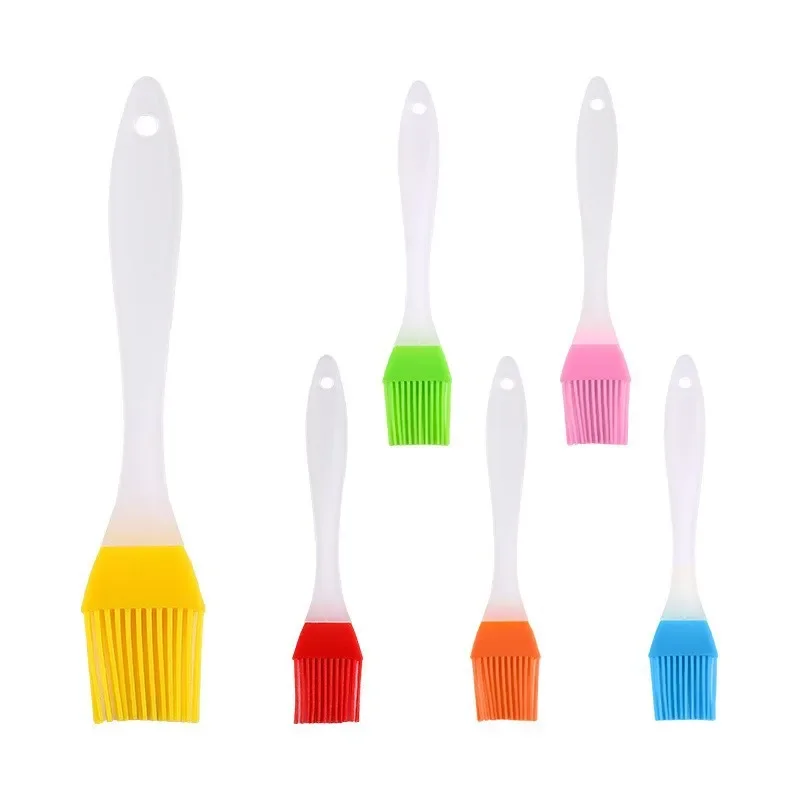 Set Home DIY Baking Silicone Brush with Plastic Handle Kitchen Accessories Barbecue Grill Oil Brushes BBQ CookingTools