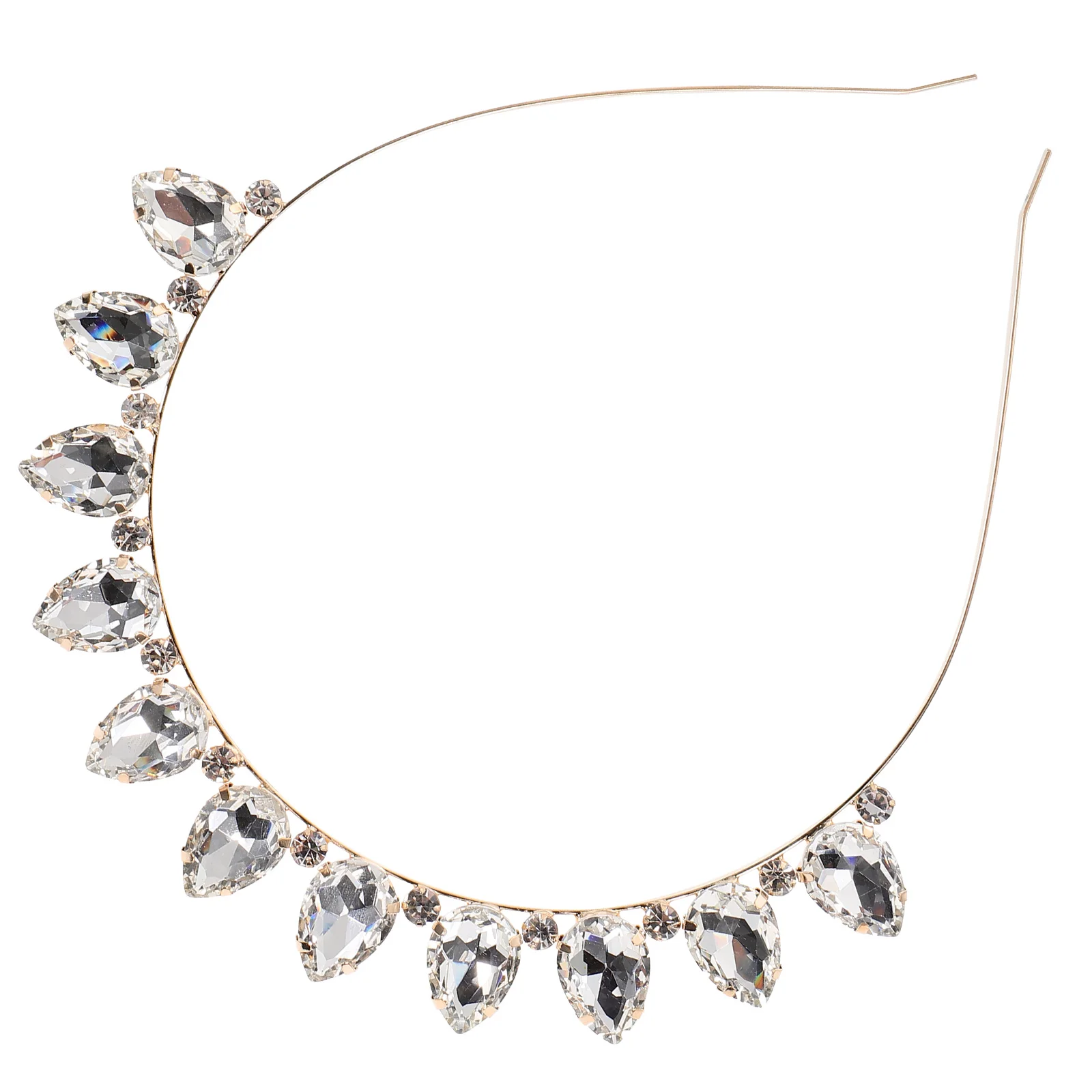 

Crystal Women Rhinestone Headb s Elastic Accessories For Women Thin Hair Bright Colorful Hairb