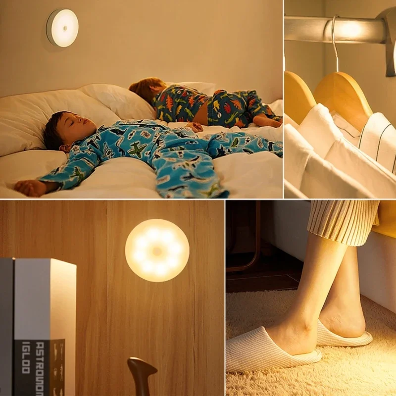 ไฟ LED Motion Sensor ตู้ครัวและที่เก็บของสําหรับตู้ครัวแบบพกพาไฟแสงในร่ม