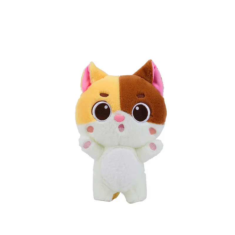 Jouet en peluche chat Kawaii, chaton mignon, poupée en peluche pour enfants, oreiller de sommeil câlin, poupée douce, cadeau d'anniversaire et de noël pour enfants