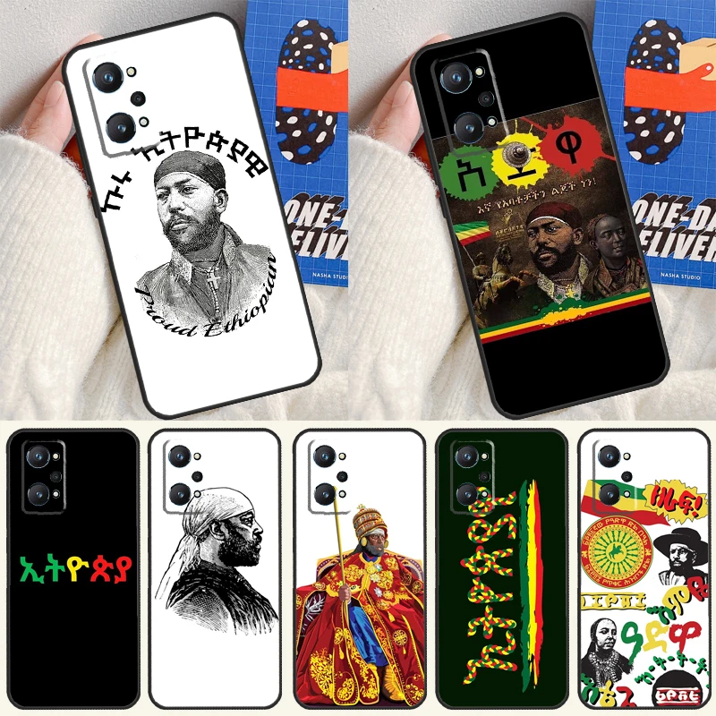 Emperor Menelik Ii Of Ethiopia Adwa For Realme 10 11 Pro Plus GT Neo 5 2T C21Y C30 C31 C33 C35 C55 OnePlus Nord CE 2 3 Lite Case