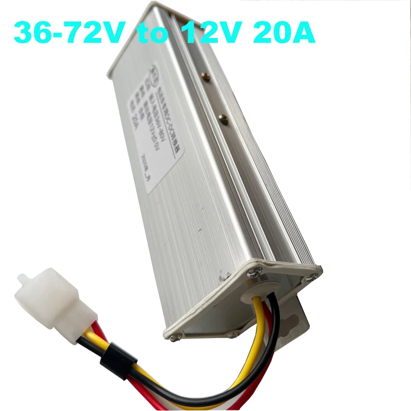 36V-72V To 12V 20A 240W DC Step-down Converter Electric Vehicle Step-down Converter Electric Bicycle Tricycle Power Transformer