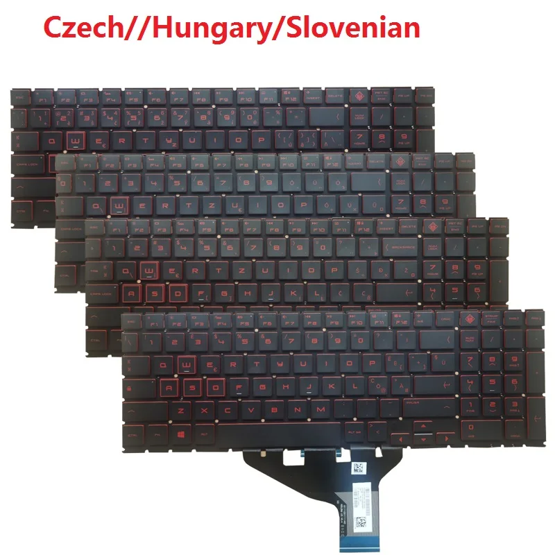 

Czech CZ/Hungary HU/Slovenian SL laptop keyboard for HP 15-DH 15-DC DC0003la DC0004TX DC005TX TPN-C144 Q211 C143 backlit