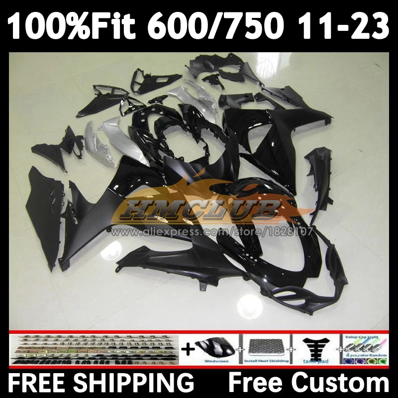 Body For SUZUKI black stock GSXR 600 750 2018 2019 2020 2021 2022 2023 17No.71 K11 GSXR600 GSXR750 18 19 20 21 22 23 24 Fairing