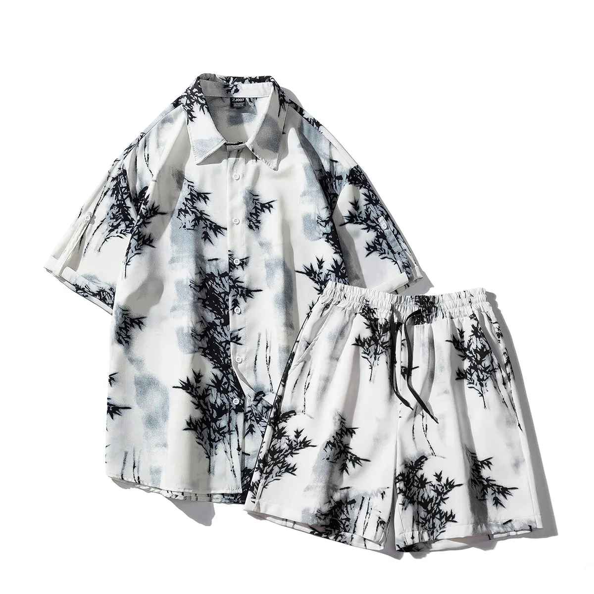

Short-Sleeved + Shorts 2026 Summer New Men's High-Quality Fashion Trend Comfortable Breathable Large Size Loose Casual Suit