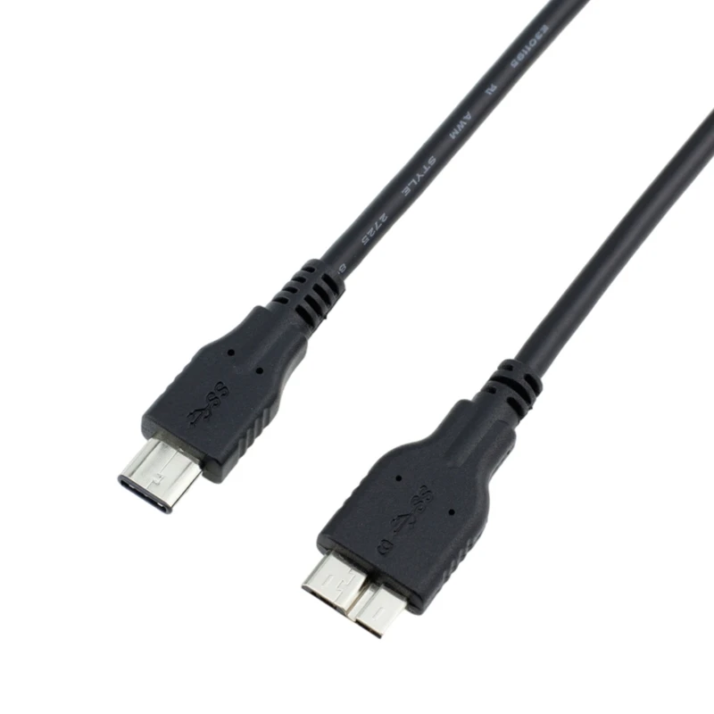 USB 3.1 Type C to MicroUSB Cable OTG Cable for Efficient Data Transfer and Power Delivery, Secure Connection