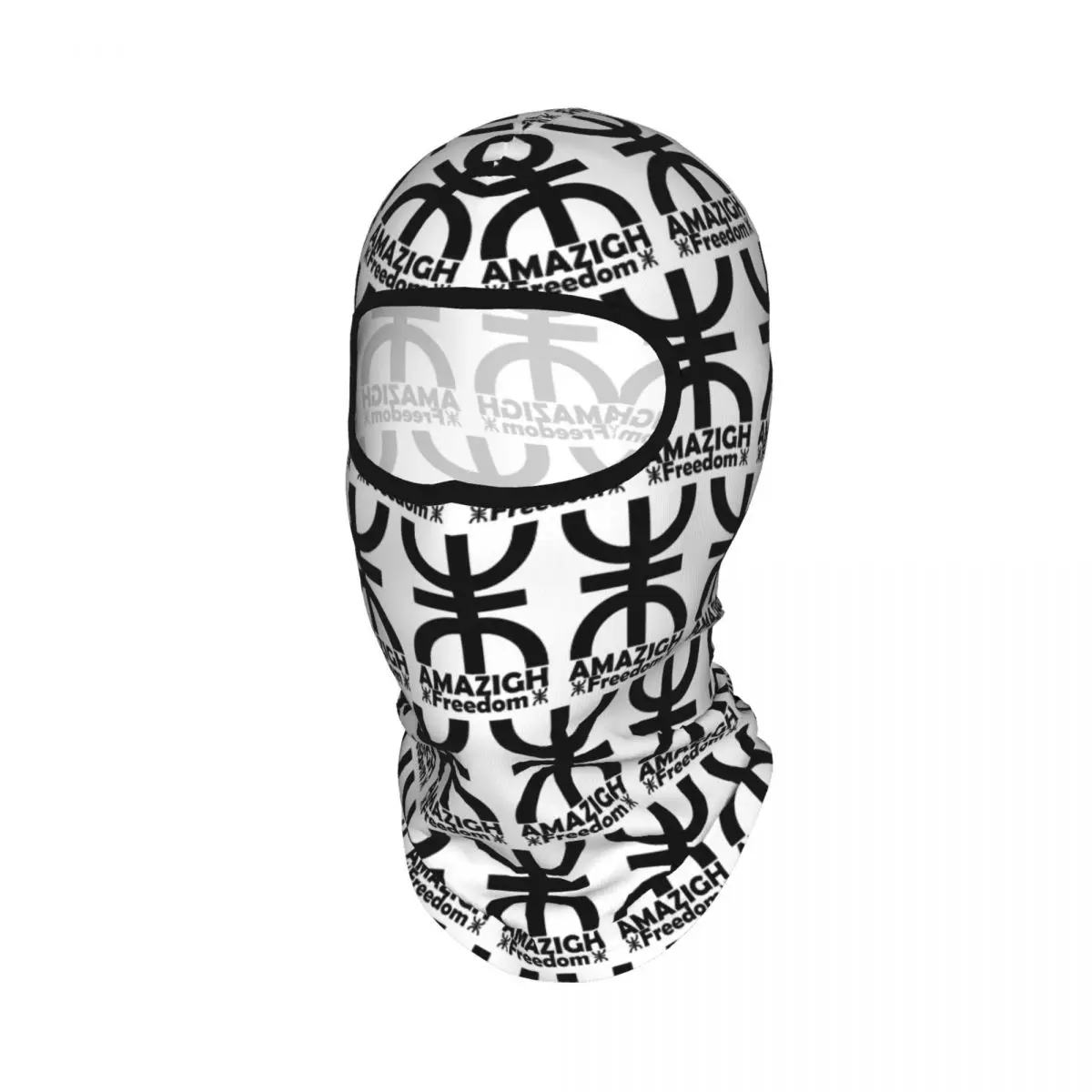 Berber Kabyle Berbers Amazigh Flag Breathable Thin Balaclava Full Face Mask Sun Protection Neck Gaiter For Motorcycle Fishing