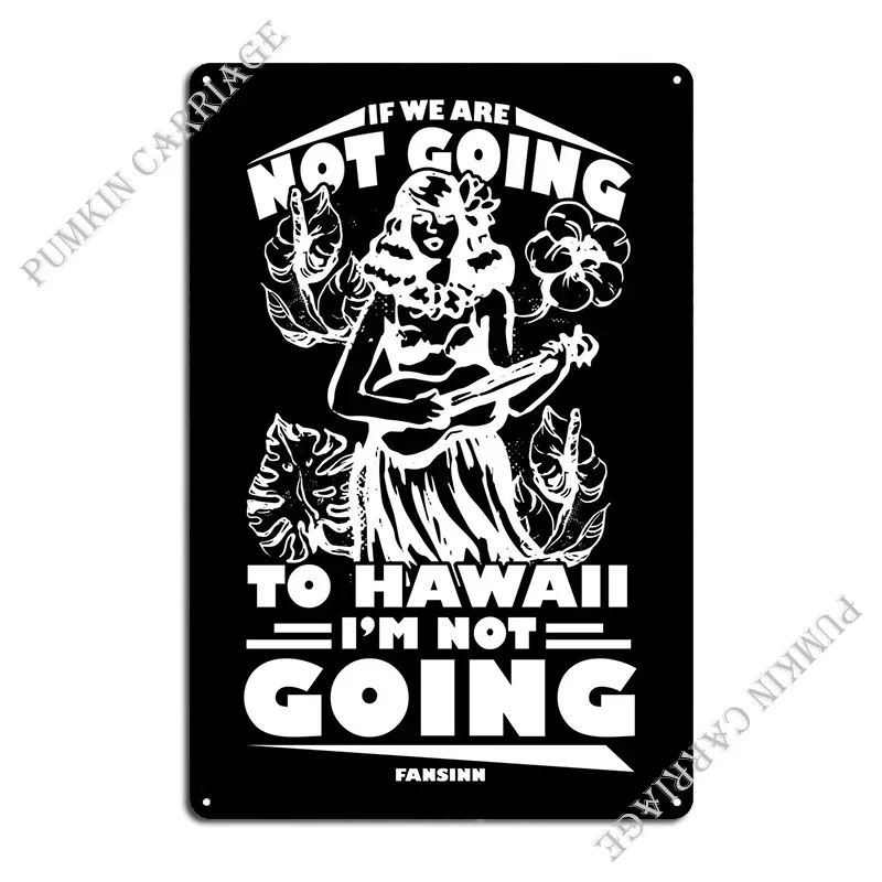 Hawaii Vacation Aloha Summ Metal Plaque Printing Party Vintage Retro Tin Sign Poster
