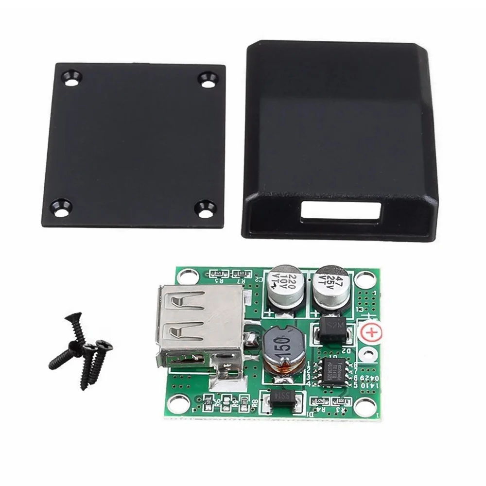 thumbnail image 2 of 5V 2A Solar Power Bank USB Charge Voltage Controller Regulator Module - Black Shell 2 of 6