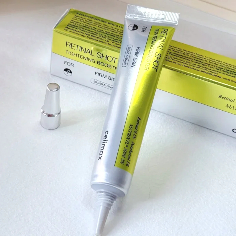 Celimax Retinol Shot Crème Contour des Yeux Raffermissante, Sérum Visage au Fruit de Noni Hydratant Éclaircissant Anti-rides, Soin Anti-oxydant pour la Peau