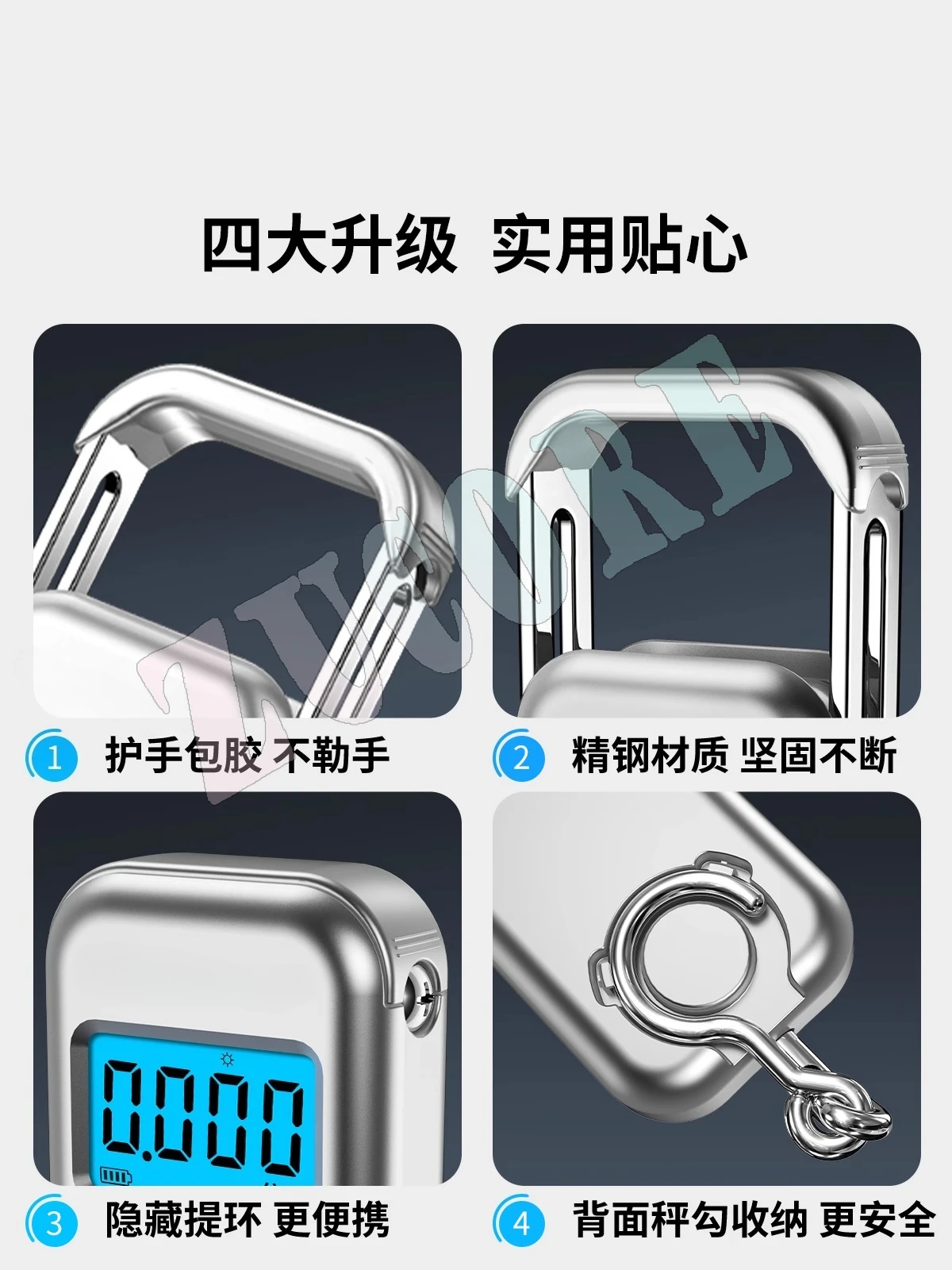 ميزان إلكتروني محمول جديد لعام 2025، دقة منزلية صغيرة عالية الدقة، وزن تجاري زنبركي، وزن السمك