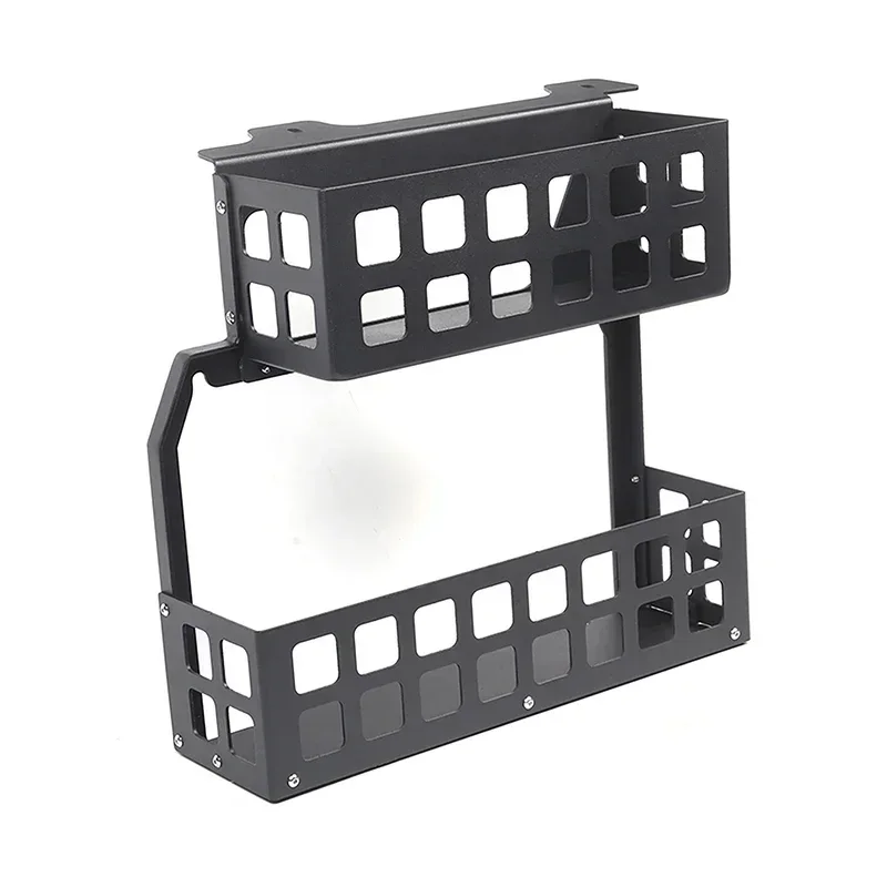 For Land Rover Defender 110 20-24 Aluminum Alloy Black Car Trunk Right Storage Basket Storage Organiser Interior Car Accessories