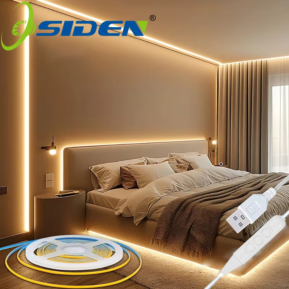 COB Flexible LED Strip 320 LEDs High Brightness DC 5V USB Interface Suitable For Bedroom TV backlight Kitchen And Home Decor