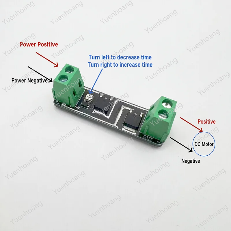 1PCS 5-30V 7A DC Brushed Motor PWM Soft‑Start Module with Reverse‑Polarity & Over‑Voltage Limiting Protection for RC Models DIY