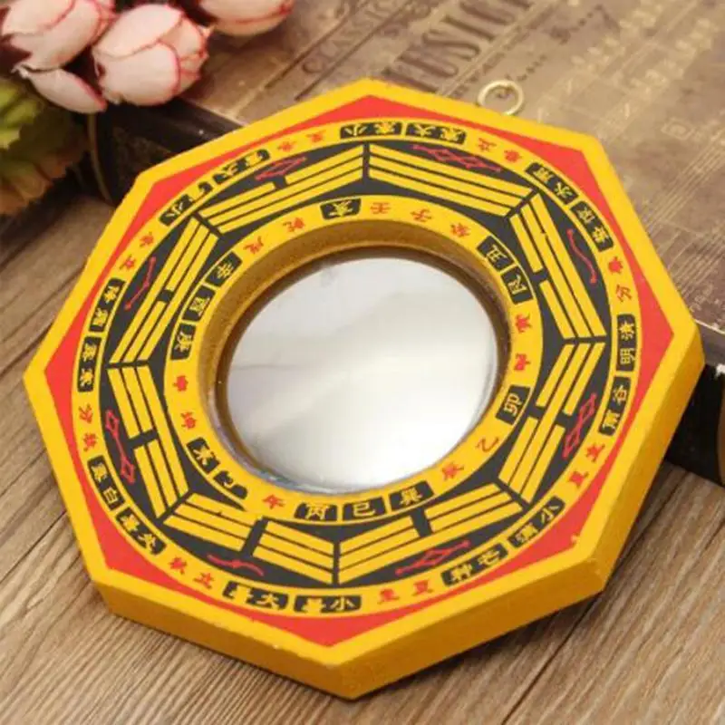 Buddhism Religious Temple Home Exorcism Crafts Ornament, Yin Yang Tai Chi Eight-Diagram Tactics Concave Convex Mirror 2024