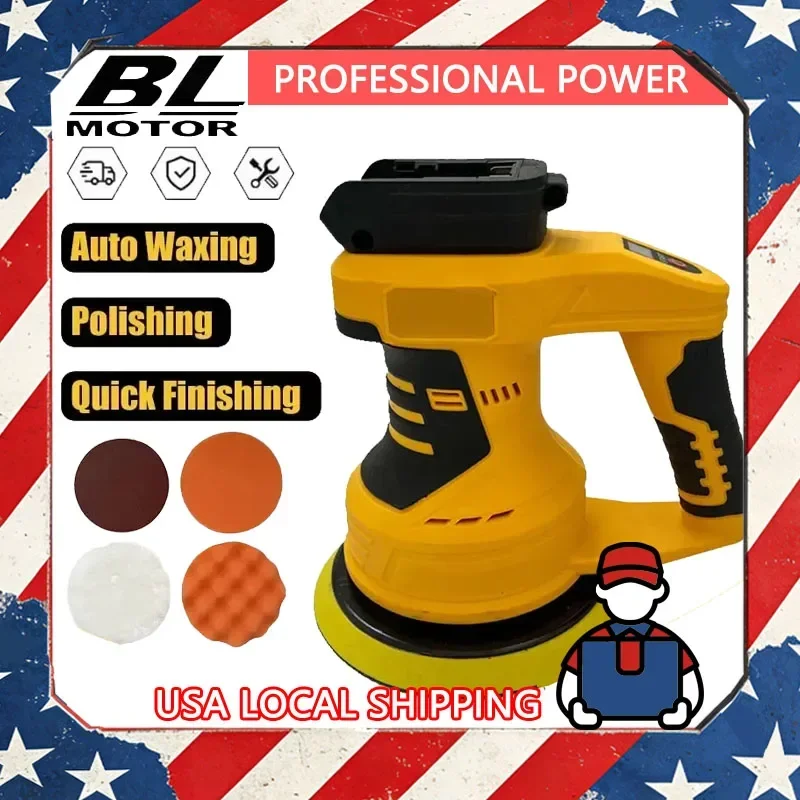 Fit Dewalt Cordless Car Polisher 8 Gears Adjustable Auto Ele