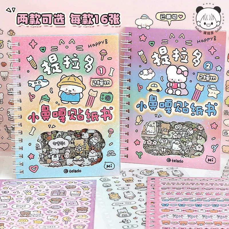 Cute Kpop Decorative Sticker Book Washi Paper Journal DIY Material Decoration Kawaii Stickers Scrapbooking Ins Stationery