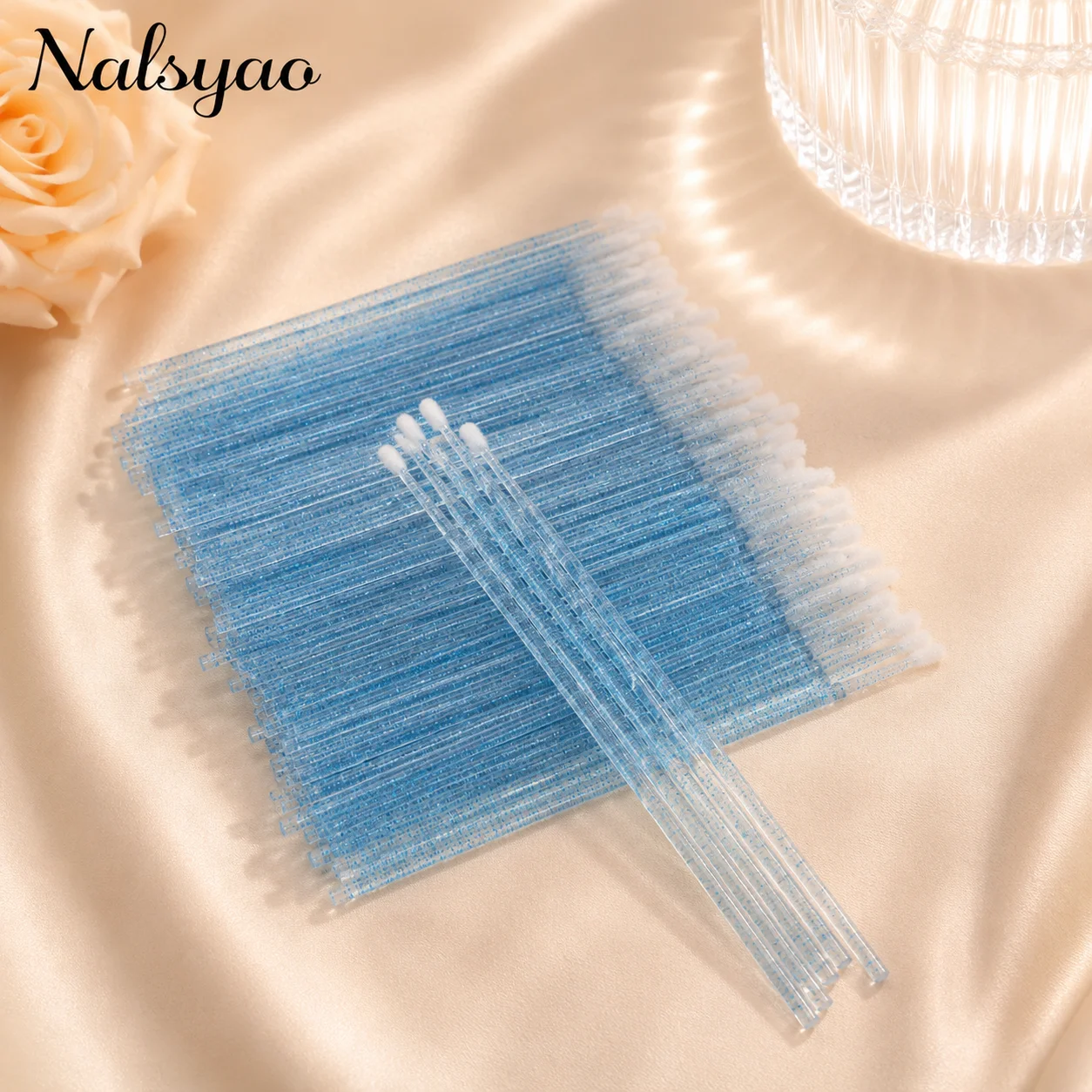 Eyelash Extension Cleaning - CNKESS 100 Adet Kirpik Fırçası Pamuklu