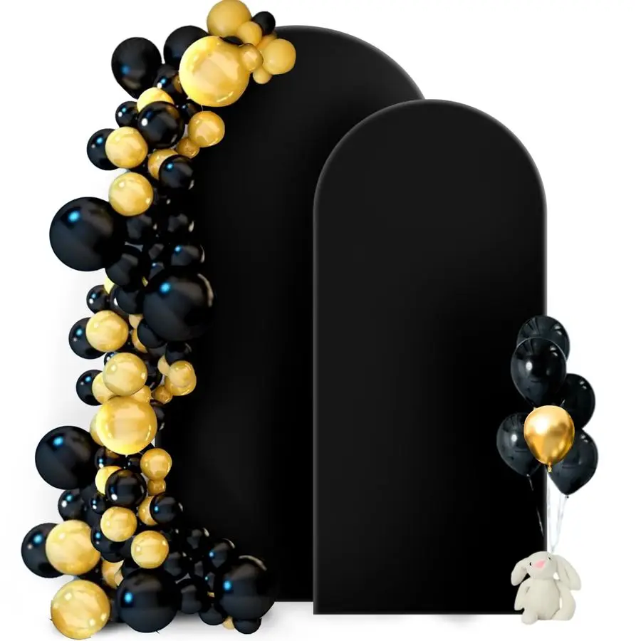 

Чехол для свадебной арки, комплект из 2-х частей (7,2 фута и 6 футов), двусторонний, эластичный, из спандекса, для арки-баллона, для дня рождения