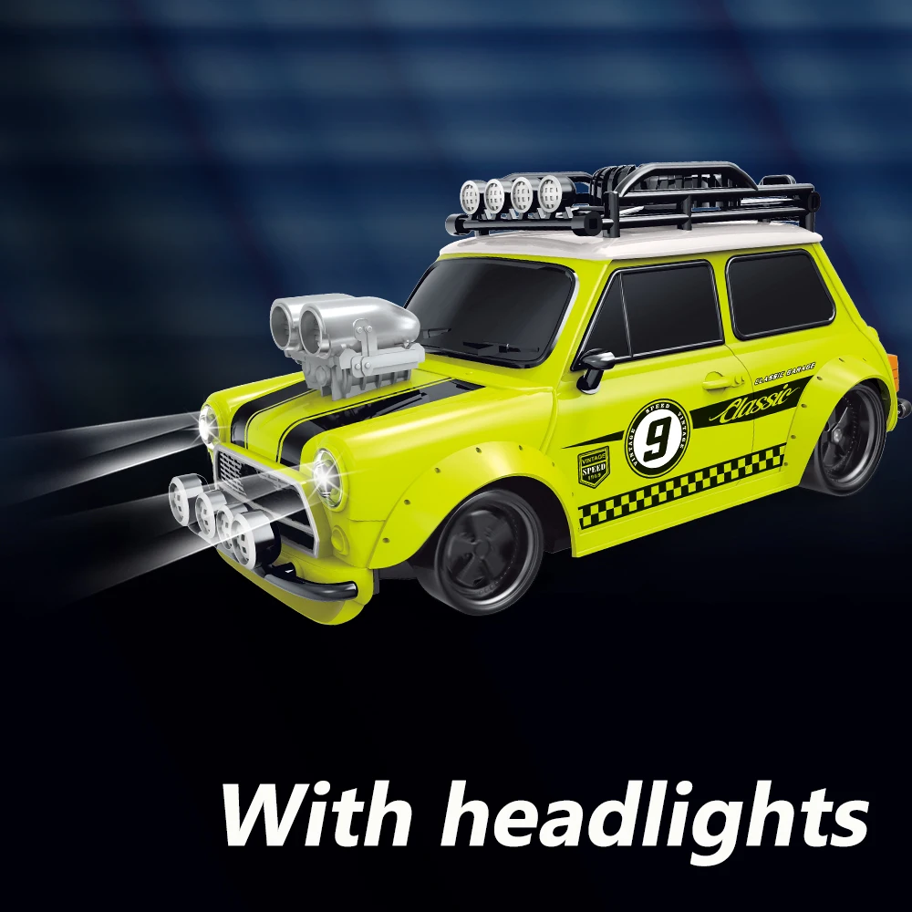 1:18 Retro Refitting MINI auto 4 canali telecomando auto 27MHz RC auto ad alta velocità luce modificata modello di veicolo auto giocattolo per bambini