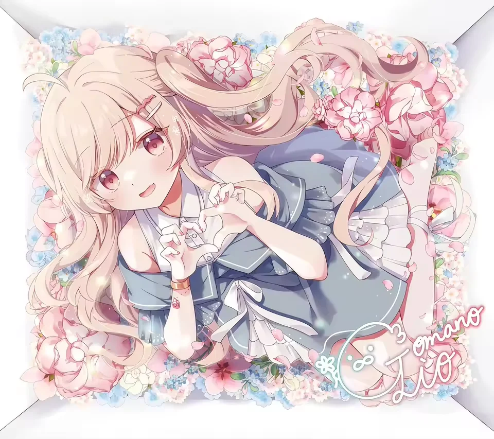 

Japanese Cute Girl Floral Anime Gaming Mouse Pad - Creative Tempered Glass Surface for Professional FPS eSports & PC Use