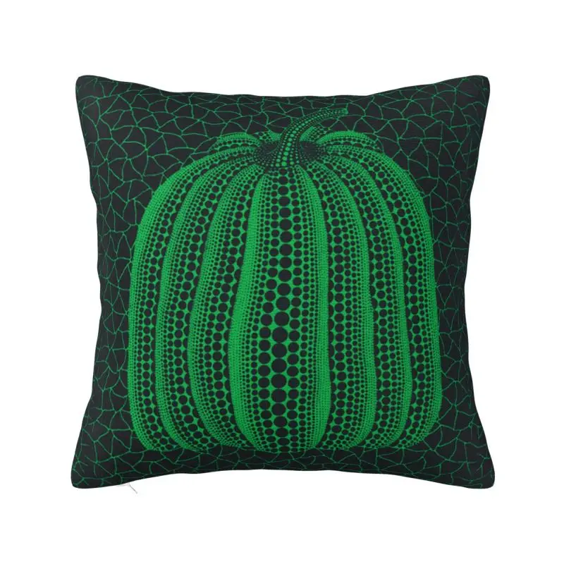 Luxury Yayoi Kusama Abstract Art Pumpkin Cushion Covers 45x45cm Velvet Pillow for Sofa Car Square Pillowcase Home Decorative