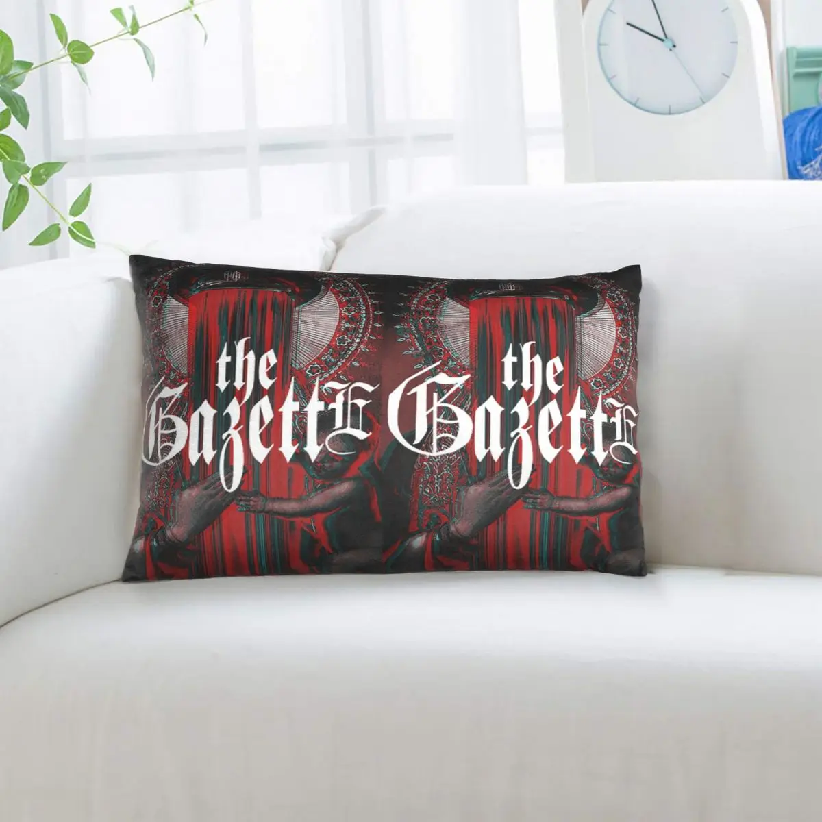 The Gazette Collection Rectangle Pillowcase Cushion Cover Decorative Bedroom Bed Home Comfort Throw Pillow