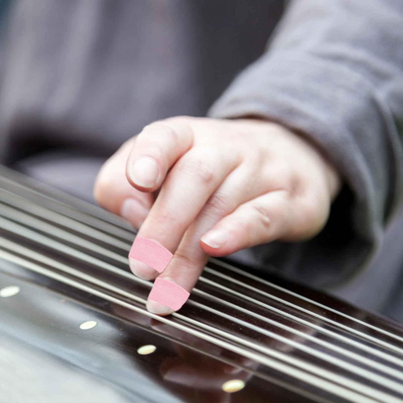 10 Rolls Cotton Finger Adhesive Tapes Chinese Zither Nail Protection Tape Breathable Sweat Absorption for Guzheng Guitar