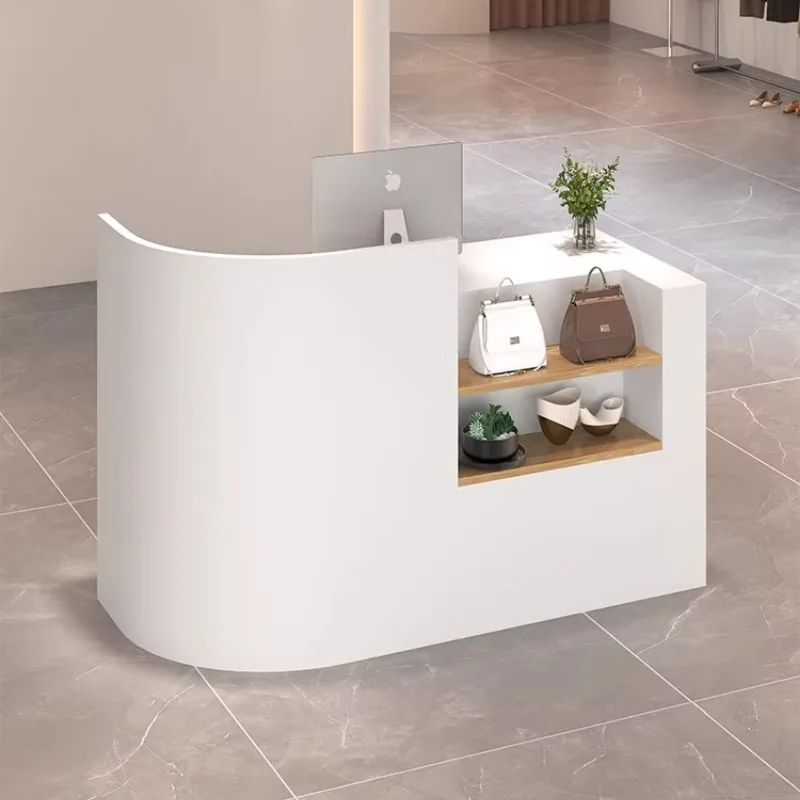 

Beauty Reception Desk Luxury Clothing Office Corner Vintage Reception Desk Consultation Bancone Per Negozio Modern Furniture