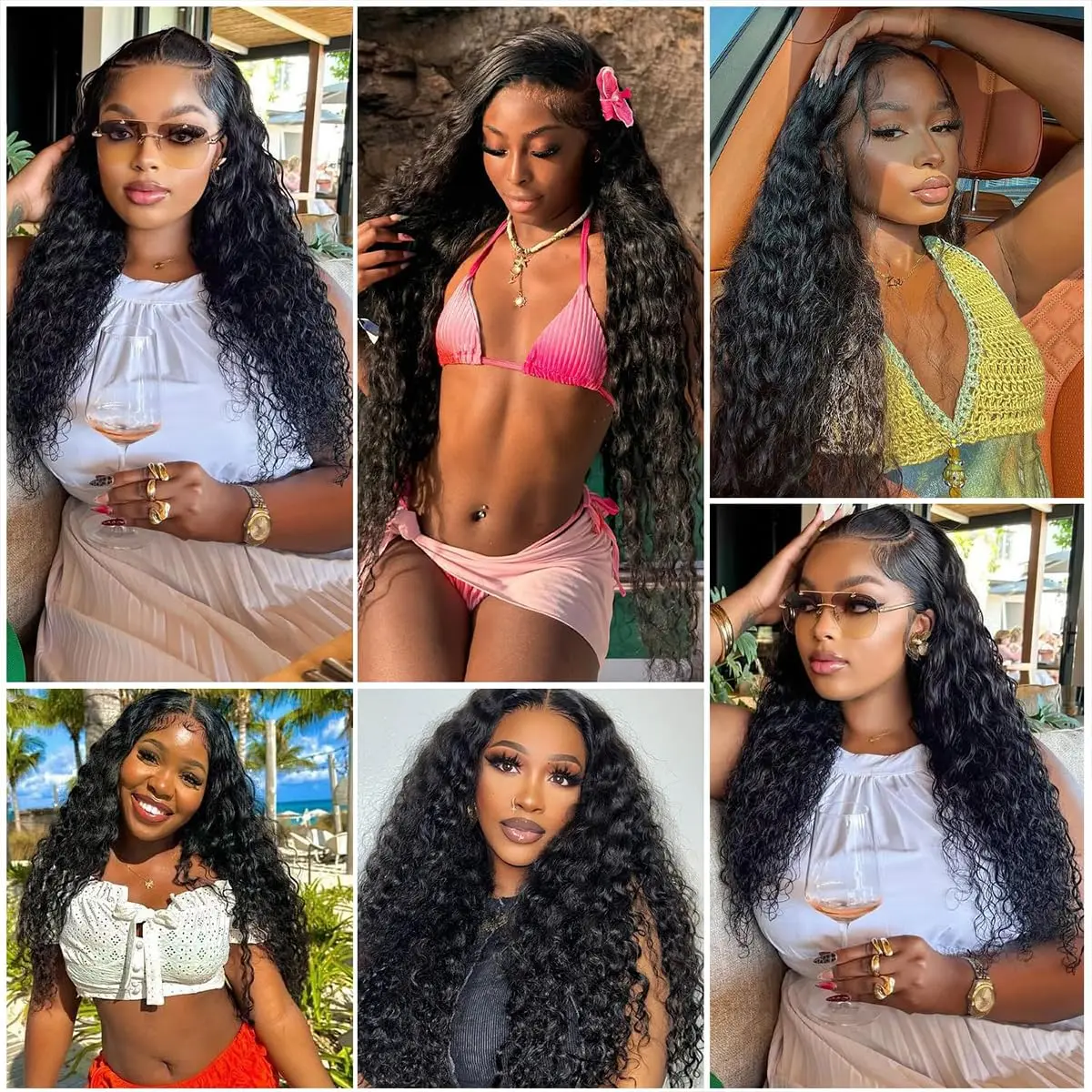 Curly 44 Inch Brazilian Human Hair Lace Wig 13x4 13x6 HD Lace Front Wig Human Hair 200 Density Glueless PrePlucked For Black Women - view 6