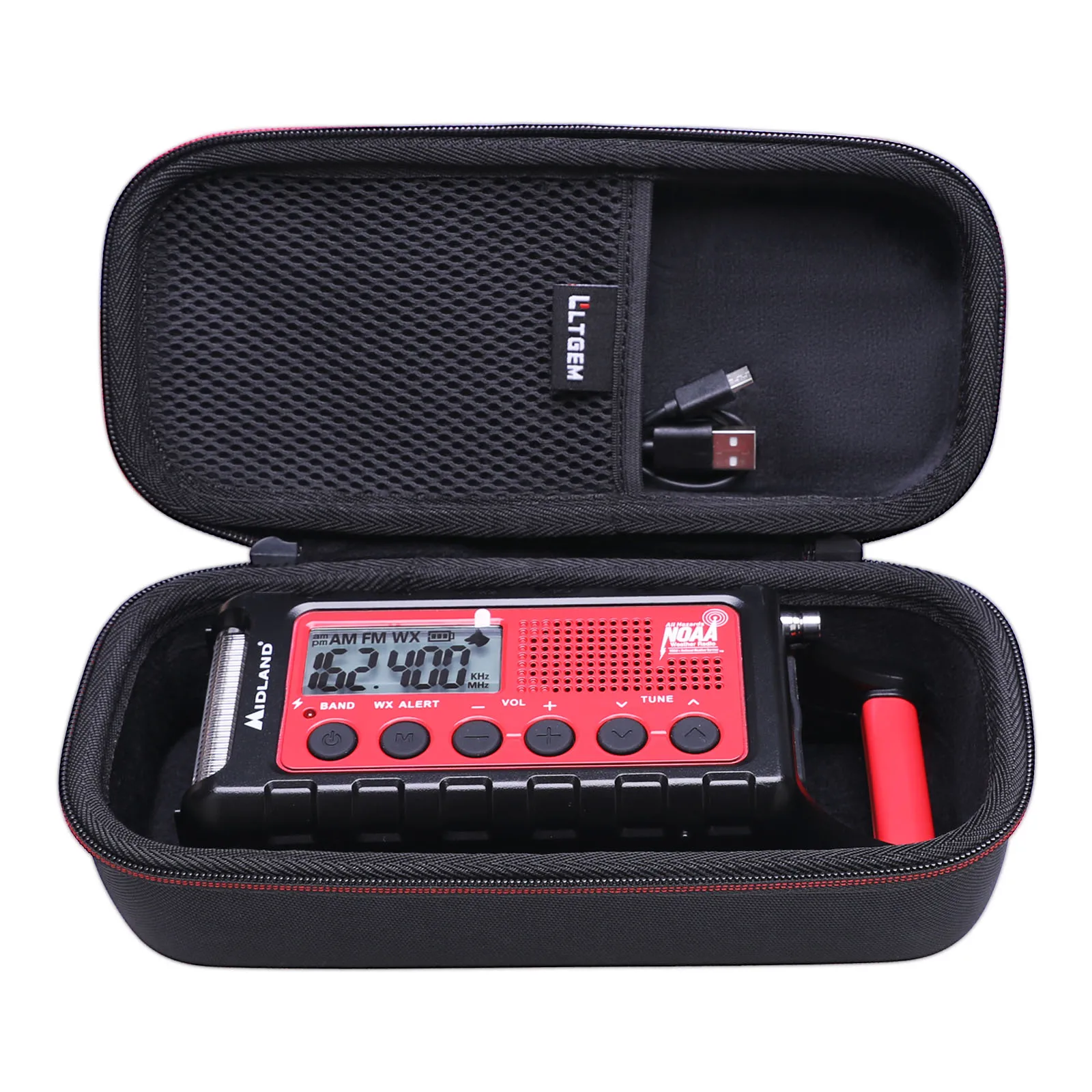 

LTGEM Hard Case for Midland ER310/ ER210/ ER300 Emergency Crank Weather Radio,(Only Case)