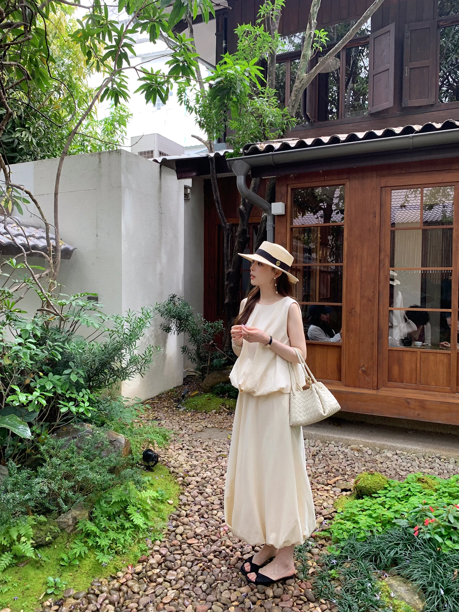 

Комплект LE LALIN из чистого хлопка: топ свободного кроя и юбка с эластичным поясом, с цветочным принтом, для женщин, весна-лето