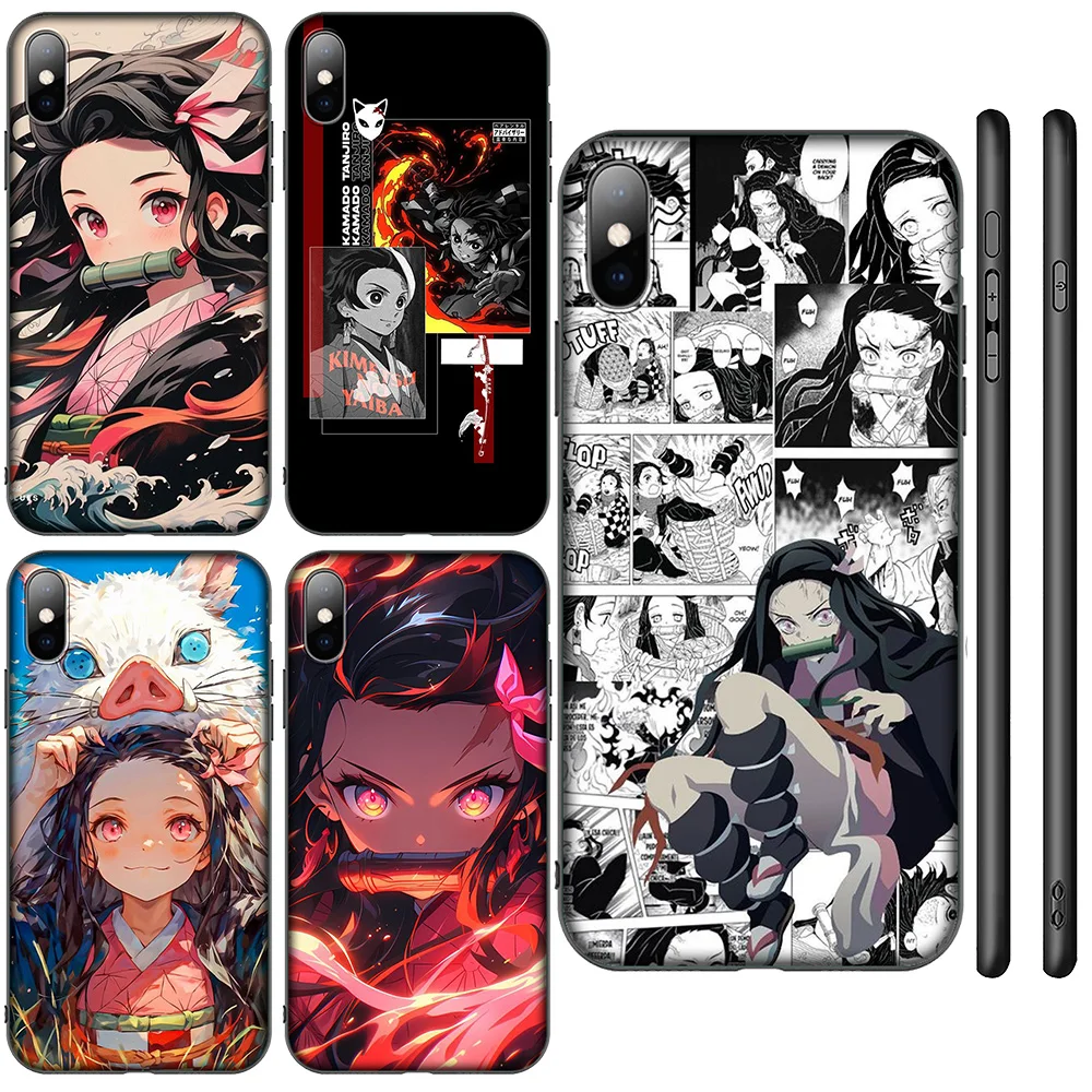 SA51 Demon Slayer Nezuko Soft Case for Samsung Galaxy A01 A02 A03 A03S A10 A10S A20S A30 A30S A50 A50S A70 M02 M21 M31 M51