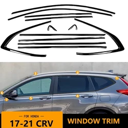 14 PCS Window Door Moulding Trim Outer Strip For Honda CRV 2017 2018 2019 2020 2021 2022
