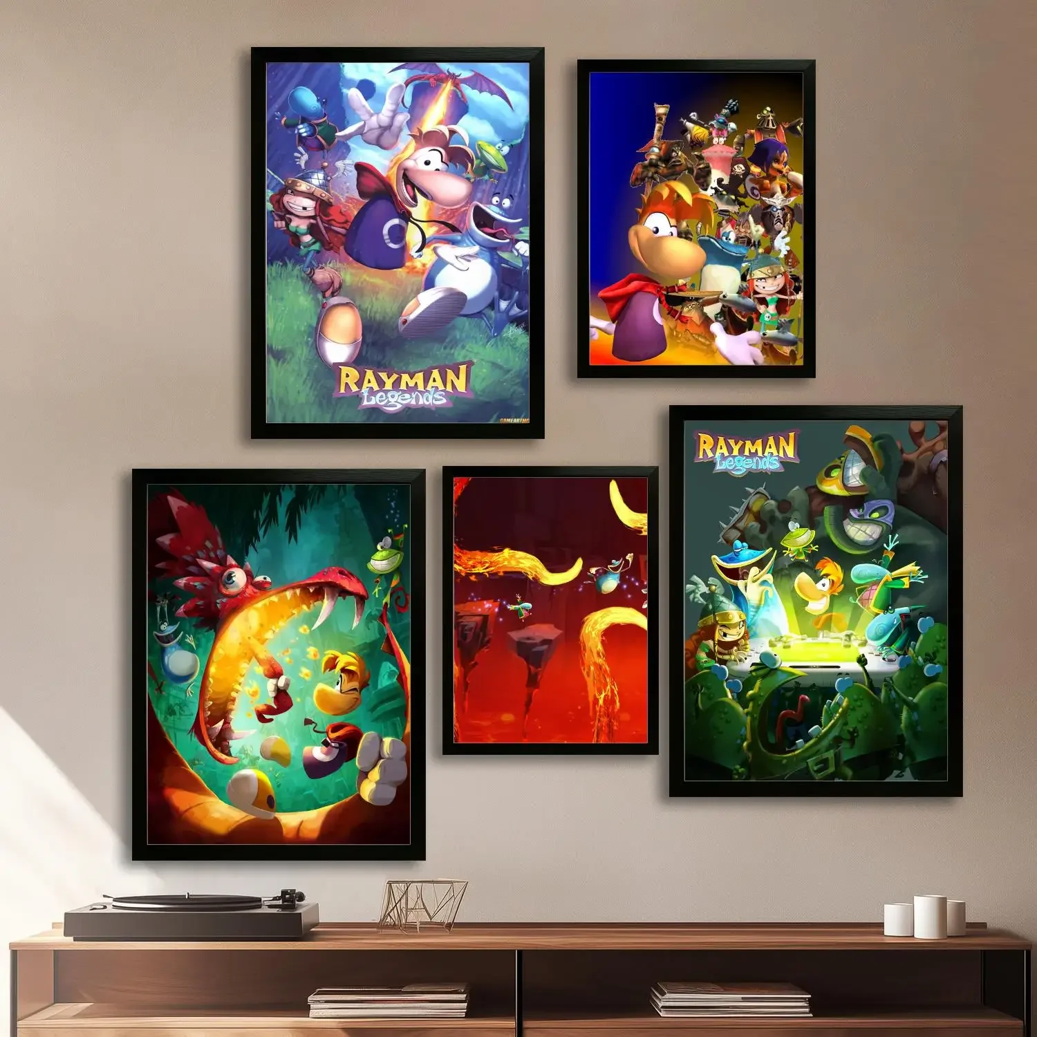 Rayman Legends Canvas Art Poster, Wall Art Picture Print, Modern Family Bedroom Decor Posters,Decorative painting