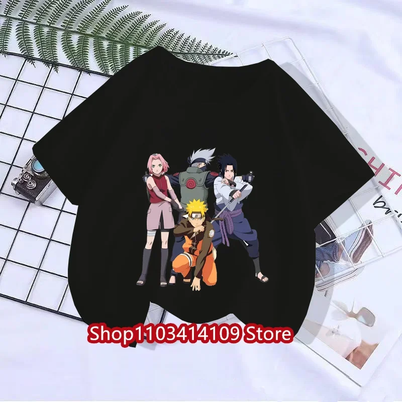 Children T-Shirt Kawaii T Shirt Uzumaki Cartoon Anime Narutos Tshirt Kids Casual Clothes Tee Shirt Girl Boy Fashion Y2K Teen Top