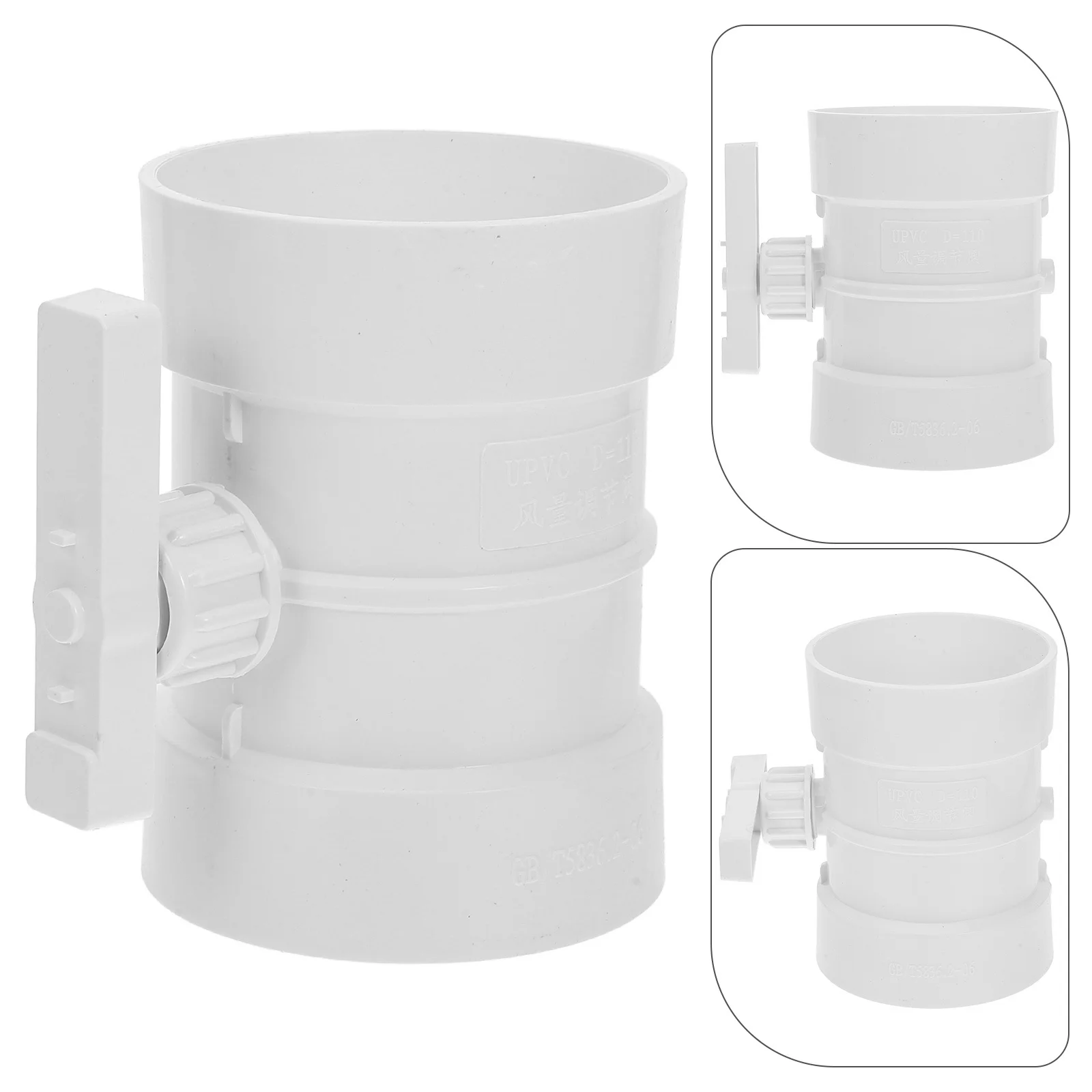 

Manual Volume Damper Precise Airflow Control Smooth Interior Backdraft Prevention Easy Installation Hvac Range Hood Ventilation