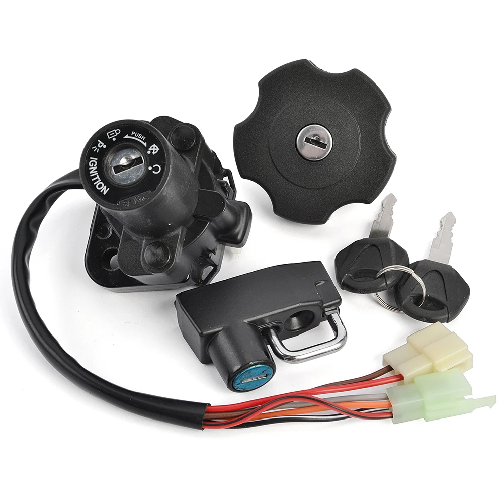 Fuel Gas Cap Ignition Switch Seat Lock Key For Yamaha XT600E XT500E 1996 2000 2001 2002 4PU-82501-01 4R8-21308-00 11H-24602-03