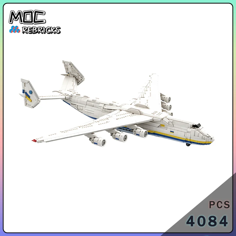 MOC Giant Cargo Airplane Model DIY Super Large Aircraft Transport Plane Assembly Building Blocks Bricks Toy Gift For Adults