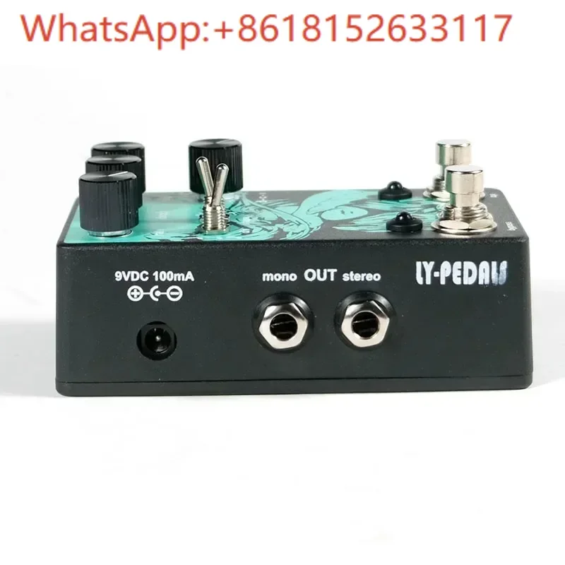 2023 nueva versión LY-ROCK estéreo Chorus efectos de guitarra Pedal Audio Deluxe Chorus efector 9V 100mA 1 ud.