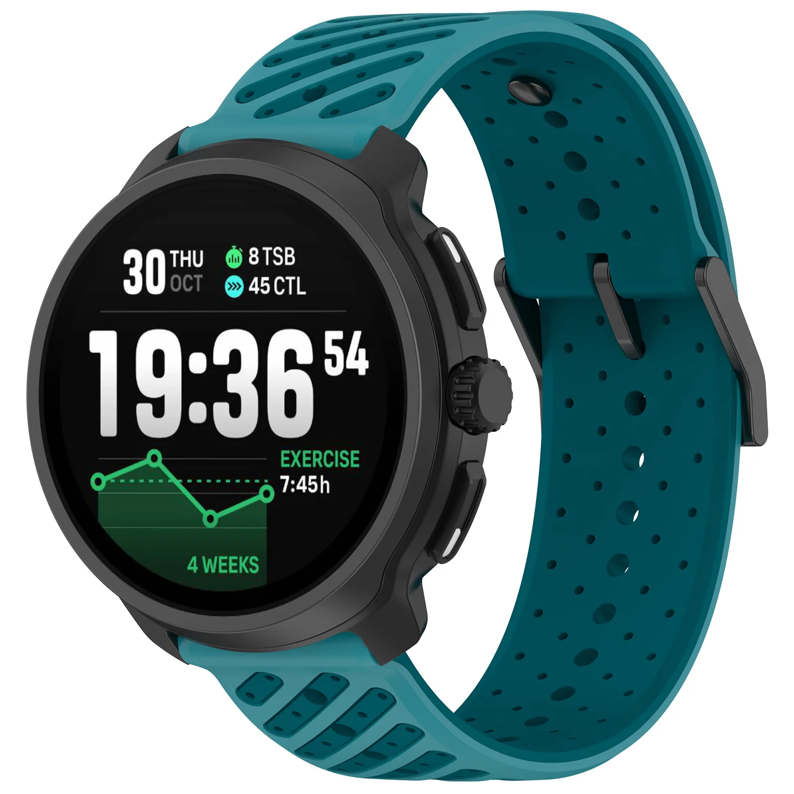Durable Textured Silicone Strap with Ventilation Holes for Huawei GT 22MM Watches