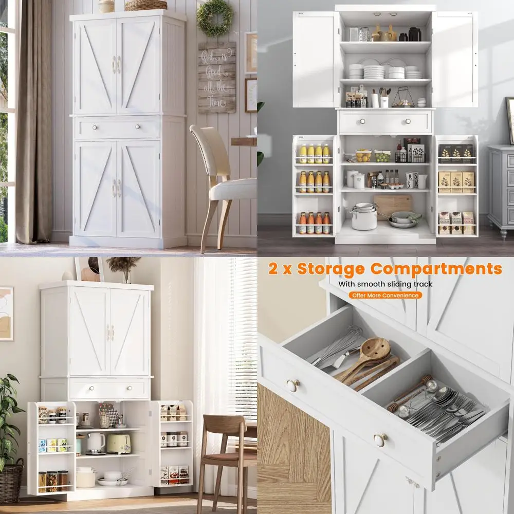 White 72" Adjustabl…