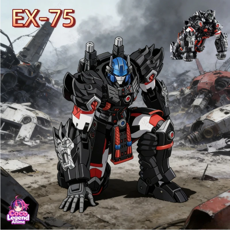 

Hot Sale in Stock Small-scale Transforming Toy Iron Factory IF EX-75 BW Optimus Primal Captain Gorilla Action Figure Gifts