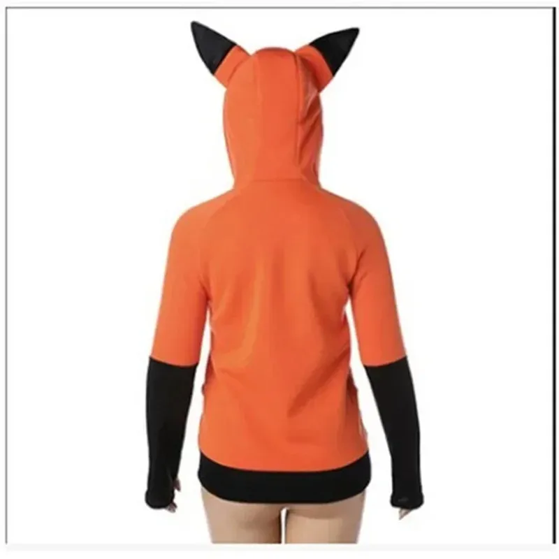 Y2K Clothes Hooded Jackets For Women Warm Orange Sweatshirt Cosplay  Hoodies Top Streetwear Winter Casual Fashion Ropa de Mujer