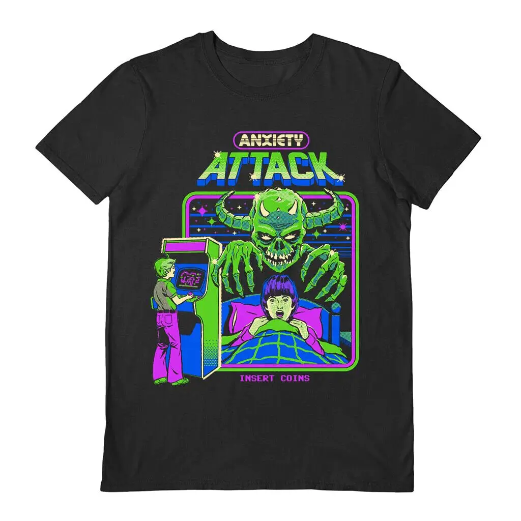 Steven Rhodes T-Shirt - Anxiety Attack - Official Black Short Sleeve Tee 5 Sizes