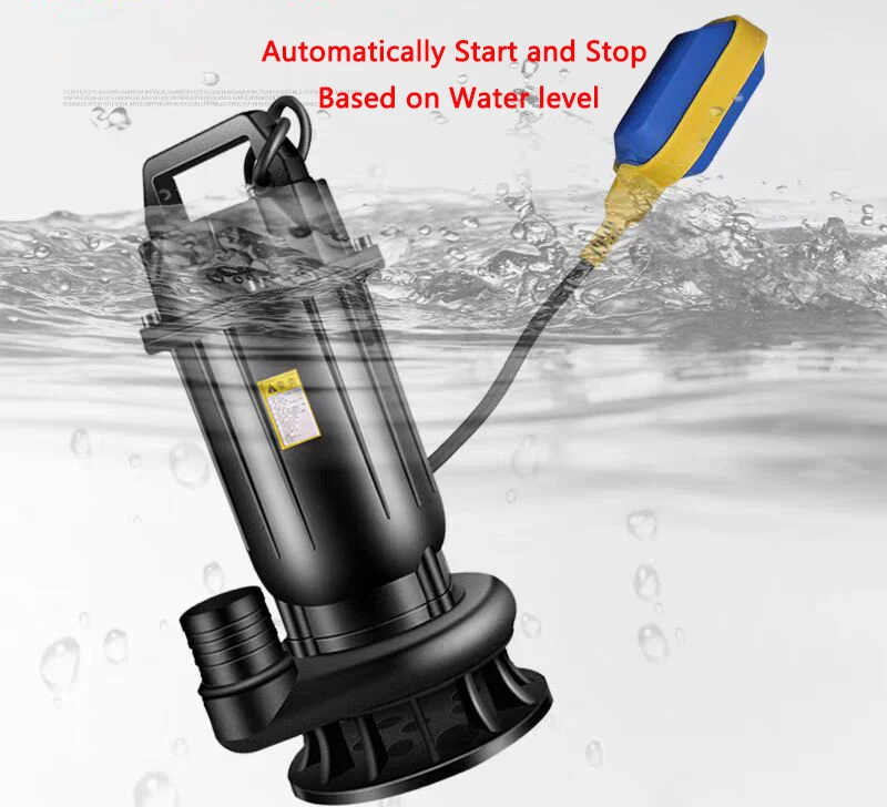 Floating ball Testing Water level Automatic Sewage Pump Household Farming Sewage pump Automatic Pumping Submersible pump