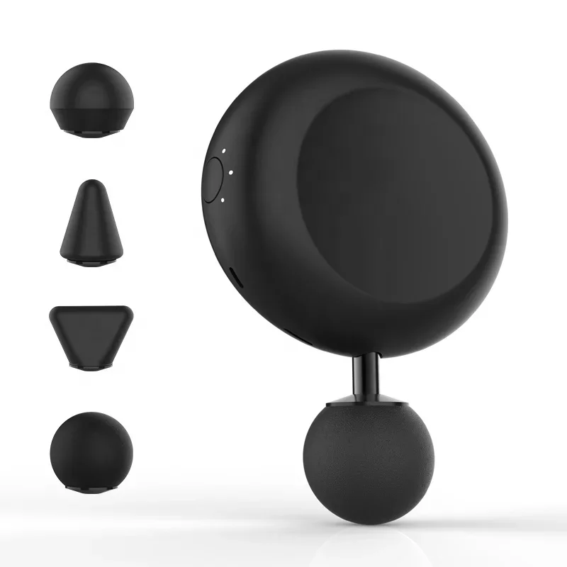 Factory Price Luxury Massage Mini Gun Round Shape Deep Muscle Tissue Massage Gun ABS HandHeld Relaxation Muscle Fascia Gun