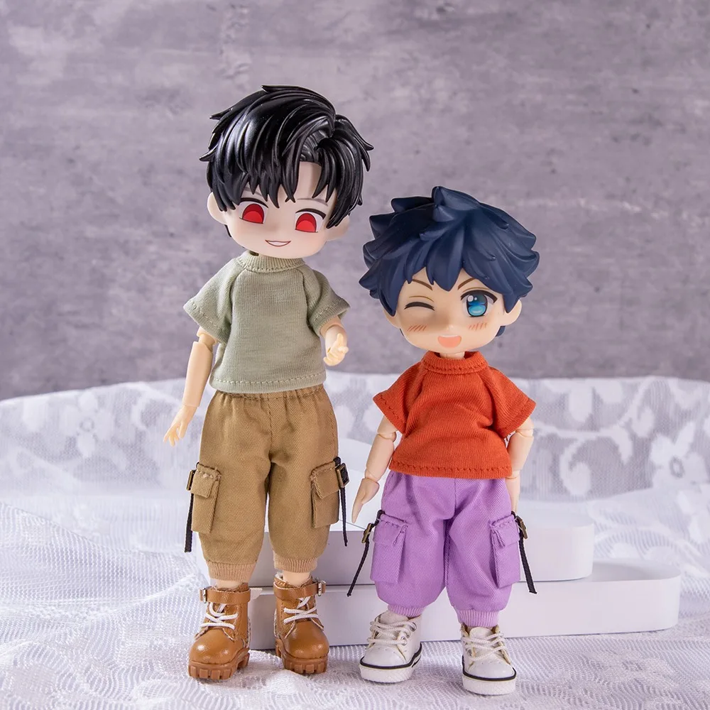 

Одежда OB11, рабочие брюки с 3D карманами и эластичной подошвой, базовый стиль 1/12 BJD GSC для повседневной одежды, брюки YMYP9