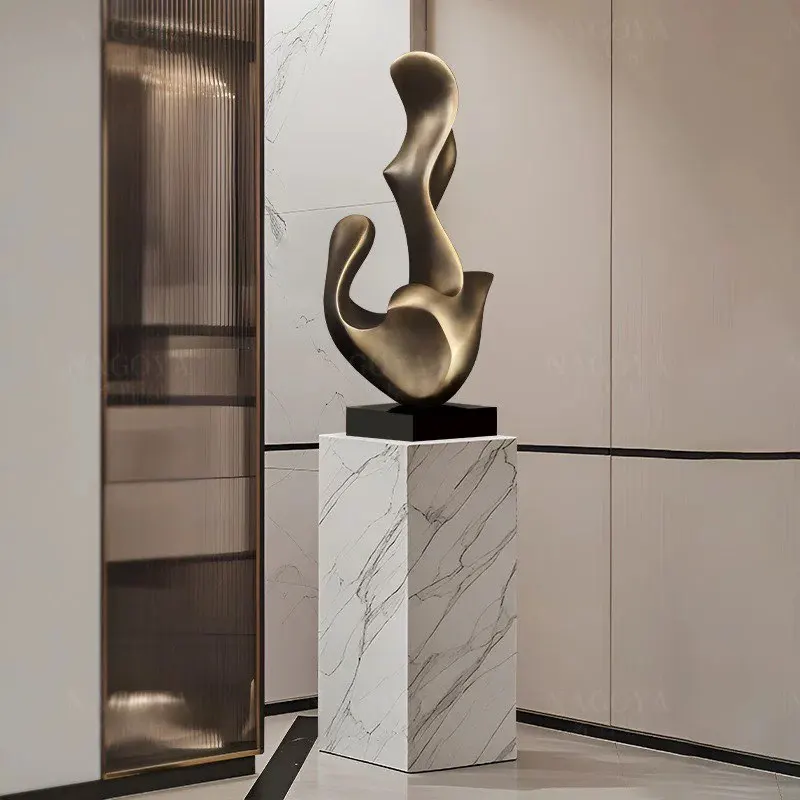 Room decoration items endless life sculptures abstract art sculptures luxurious living room decorations artistic fiberglass deco