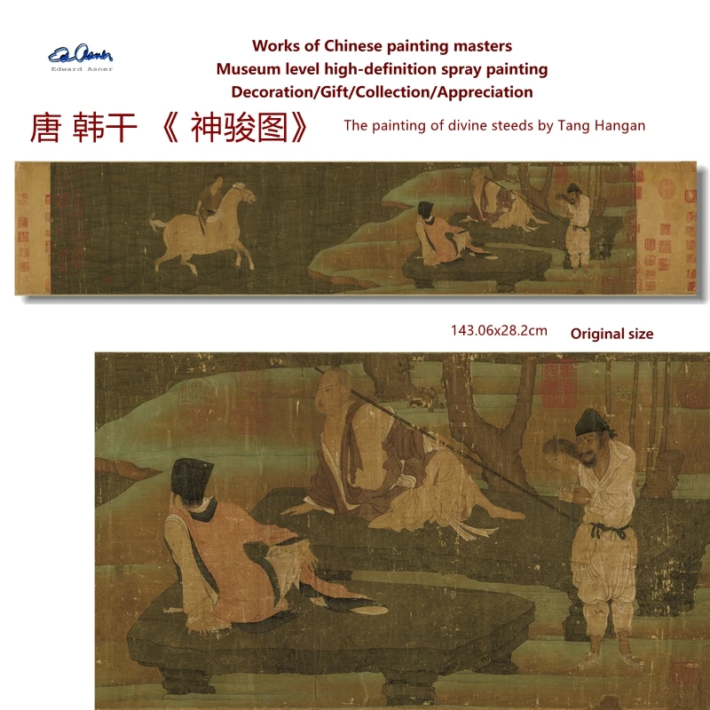 Картина божественница 수ха Тан Хаган Древний мастер классический художественный музей HD рисовая бумага репродукция декоративная живопись Картина божественница 수ха Тан Хаган Древний мастер классический художественный музей HD рисовая бумага репродукция декоративная живопись